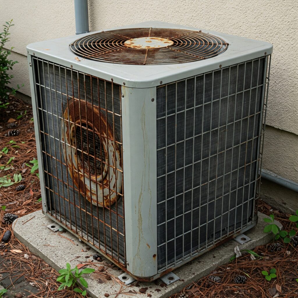 Rusty HVAC Air Conditioner